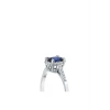 0.17 Karat Pırlanta Safir Oval Yüzük