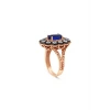 0.16 Karat Safir Taşlı Elmas Yüzük