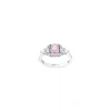 0.32 Karat Pembe Violet Kuşon Kesim Pırlanta Yüzük