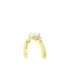 Opal Taşlı Altın Oval Yüzük - 14K