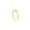 Altın Taşlı Tasarım Yüzük - 14K