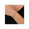 Altın Taşlı Tasarım Bileklik - 14K