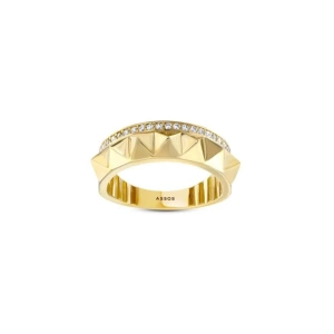 Taşlı Tasarım Altın Yüzük - 14k - 3.78gr