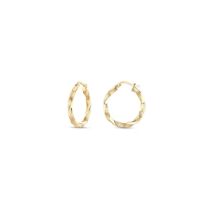 Altın Halka Küpe - 14k - 3.37gr