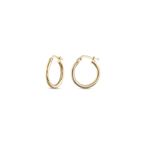 Altın Halka Küpe - 14k - 2.15gr