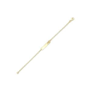 Papatyalı Altın Çocuk Künye - 14k - 2.10gr