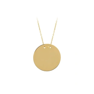 Altın Plaka Kolye - 14k - 2.57gr