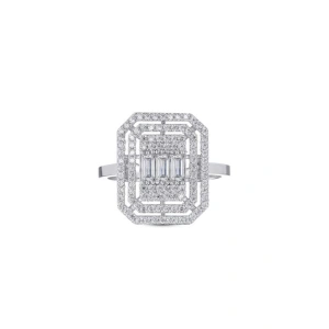 Baget Taşlı Altın Yüzük - 14k - 3.19gr