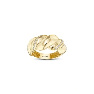 Tasarım Taşlı Altın Yüzük - 14k - 3.27gr