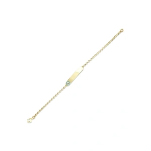 Nazarlıklı Altın Çocuk Künye - 14k - 2.18gr