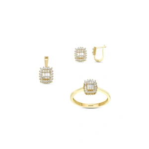 Altın Üçlü Baget Set - 14K