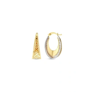 Tasarım Altın Küpe - 14k - 3.31gr