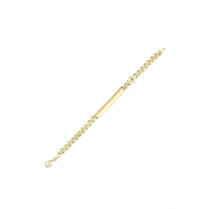 Çiçek Figürlü Altın Çocuk Künye - 14k - 3.43gr