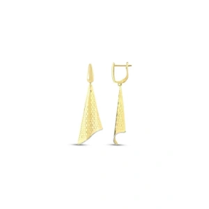 Tasarım Altın Küpe - 14k - 3.97gr