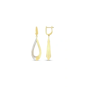 Tasarım Altın Küpe - 14k - 5.15gr