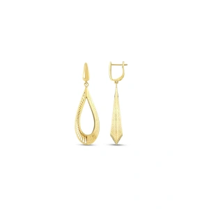 Tasarım Altın Küpe - 14k - 5.48gr