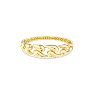Tasarım Altın Kelepçe Bilezik - 14K - 15.28gr