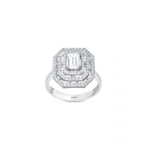Baget Taşlı Altın Yüzük - 14k - 3.24gr