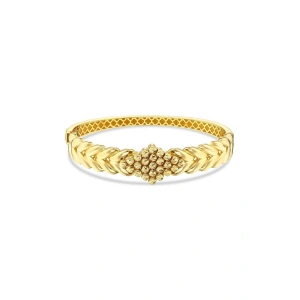 Dorikalı Altın Kelepçe Bilezik - 14K - 13.18gr