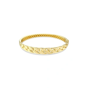 Tasarım Altın Kelepçe Bilezik - 14K - 10.28gr