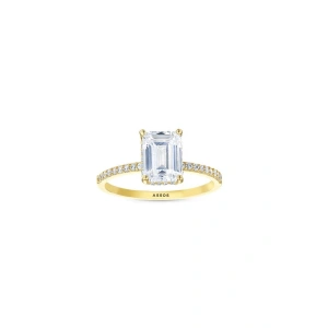 Baget Taşlı Altın Yüzük - 14k - 2.03gr