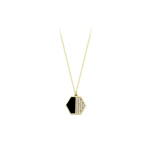 Mineli Altın Kolye - 14k - 2.17gr