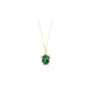 Kaplumbağa Figürlü Altın Kolye - 14k - 2.13gr