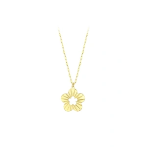 Çiçek Figürlü Altın Kolye - 14k - 1.83gr