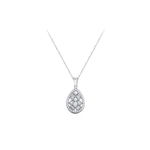 Baget Taşlı Damla Altın Kolte - 14k - 2.21gr