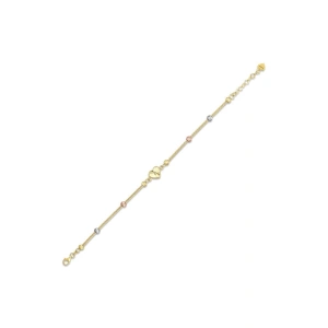 Kalp Figürlü Altın Bileklik - 14k - 3.48gr
