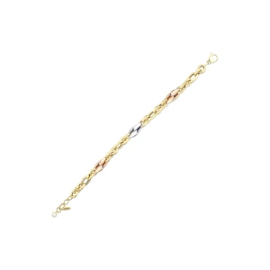 Tasarım Altın Zincir Bileklik - 14k - 12.87gr