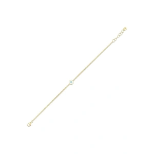 Çiçek Figürlü Altın Bileklik - 14K