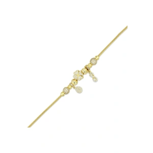 Tasarım Altın Charm Bileklik - 14K