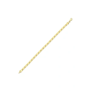 Asimetrik Tasarım Altın Bileklik - 14k - 7.00gr