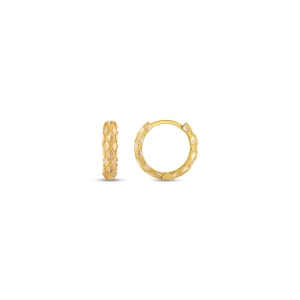 Altın Halka Küpe - 14k - 2.85gr