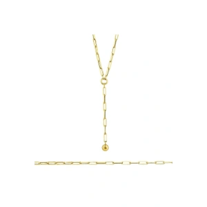 Zincir Formlu Altın Set - 14k - 2.57gr