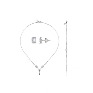 Taşlı Altın Nişan Düğün Set - 14k - 2.03gr