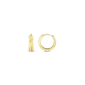 Altın Halka Küpe - 14k - 2.45gr
