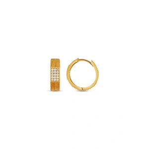 Altın Halka Küpe - 14k - 2.80gr