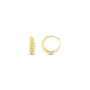 Altın Halka Küpe - 14k - 3.00gr