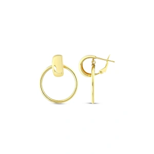 Tasarım Altın Küpe - 14k - 4.37gr