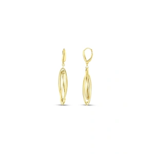 Tasarım Altın Küpe - 14K - 2.66gr