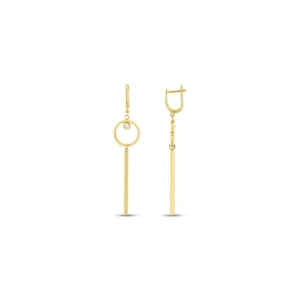 Tasarım Altın Küpe - 14k - 3.89gr