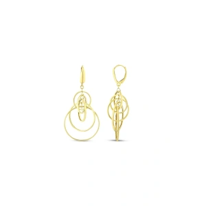 Tasarım Altın Küpe - 14k - 3.31gr