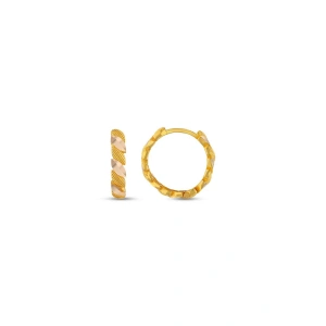 Altın Halka Küpe - 14k - 2.84gr