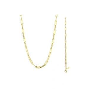 Zincir Formlu Altın Set - 14k - 3.87gr