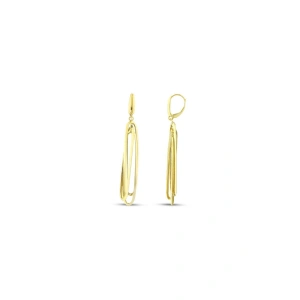 Tasarım Altın Küpe - 14K - 3.38gr