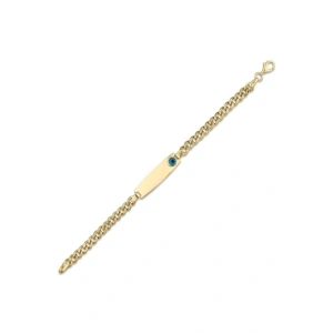 Nazarlıklı Altın Çocuk Künye - 14k - 4.17gr