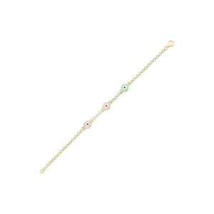 Nazarlıklı Altın Çocuk Bileklik - 14k - 2.75gr