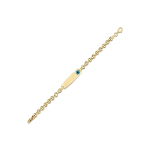 Nazarlıklı Altın Çocuk Künye - 14k - 4.30gr